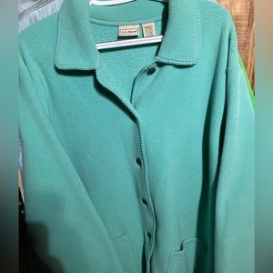 L.L. BEAN FLEECE WOMANS PEA COAT